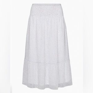 NWT Wilfred waterfall white light birch floral midi skirt